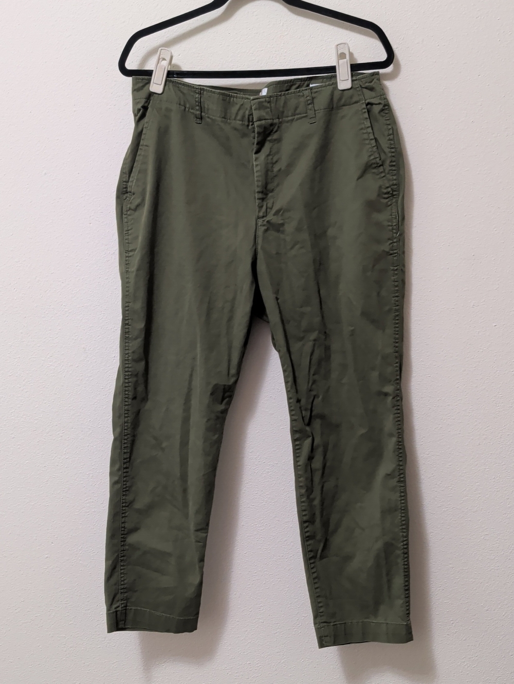 GAP Olive Cropped Chino Pants